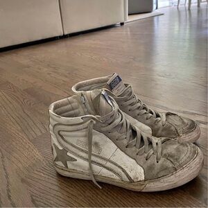 White golden goose slide